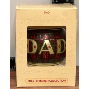 1980 HALLMARK KEEPSAKE ORNAMENT QX214-1 DAD FATHER GLASS BALL